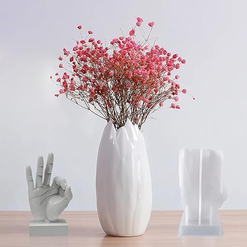 Miniatura 3 de FineInno OK - Molde de vela gestual, molde de resina en forma de mano 3D, molde de silicona OK Finger para jabón, fabricación de velas, escultura de
