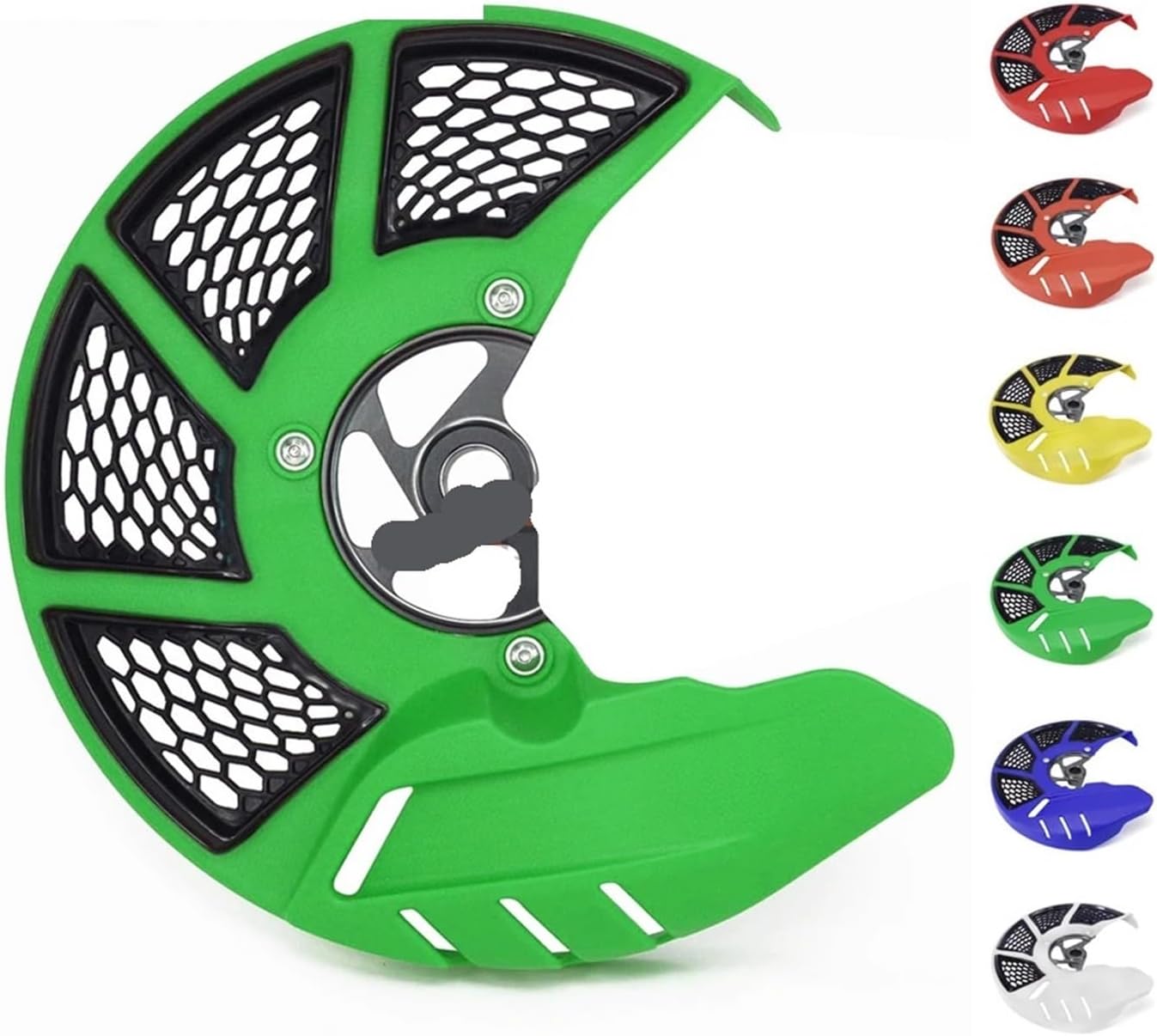 Front Brake Disc Rotor Guard Cover Protector Compatible with KX125 KX250 KX250F KX450F KLX450R KX KXF KLX 125 250 450 2006-2018