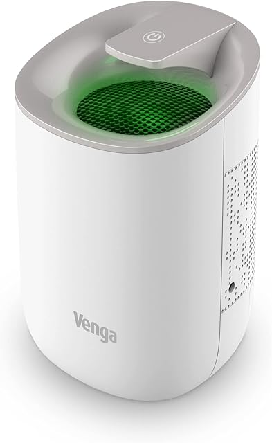Venga! Air Dehumidifier, 600 ml Capacity, Low Noise, Compact Size, 23 W, White/Grey, VG ADH 3000 BS