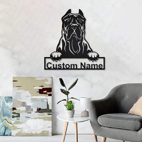 Miniatura 6 de zouwii Letrero de madera personalizado para perro Presa Canario  Cartel de madera personalizado para perro Presa Canario  Regalo divertido para
