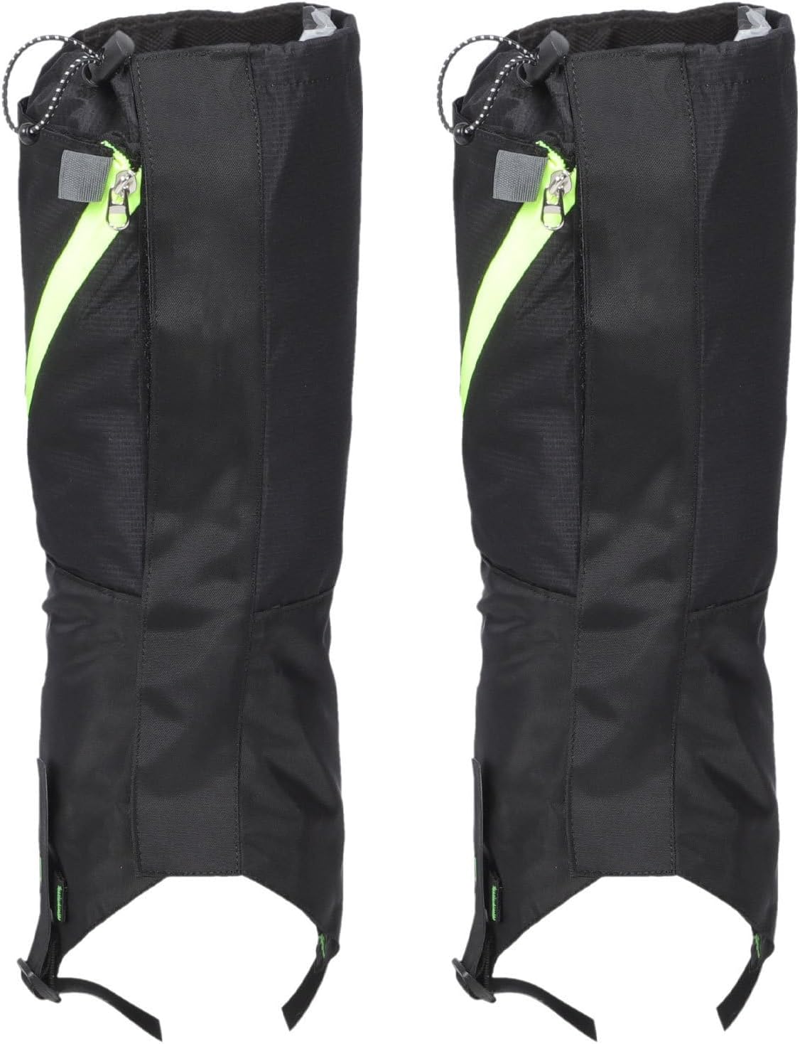 KICHOUSE 1 Pair Waterproof Breathable Hiking Gaiters Leg Protective Cover Made of Nylon Fabric, Suitable Shoe Size 39-46, for Outdoor Climbing and Skiing Activities