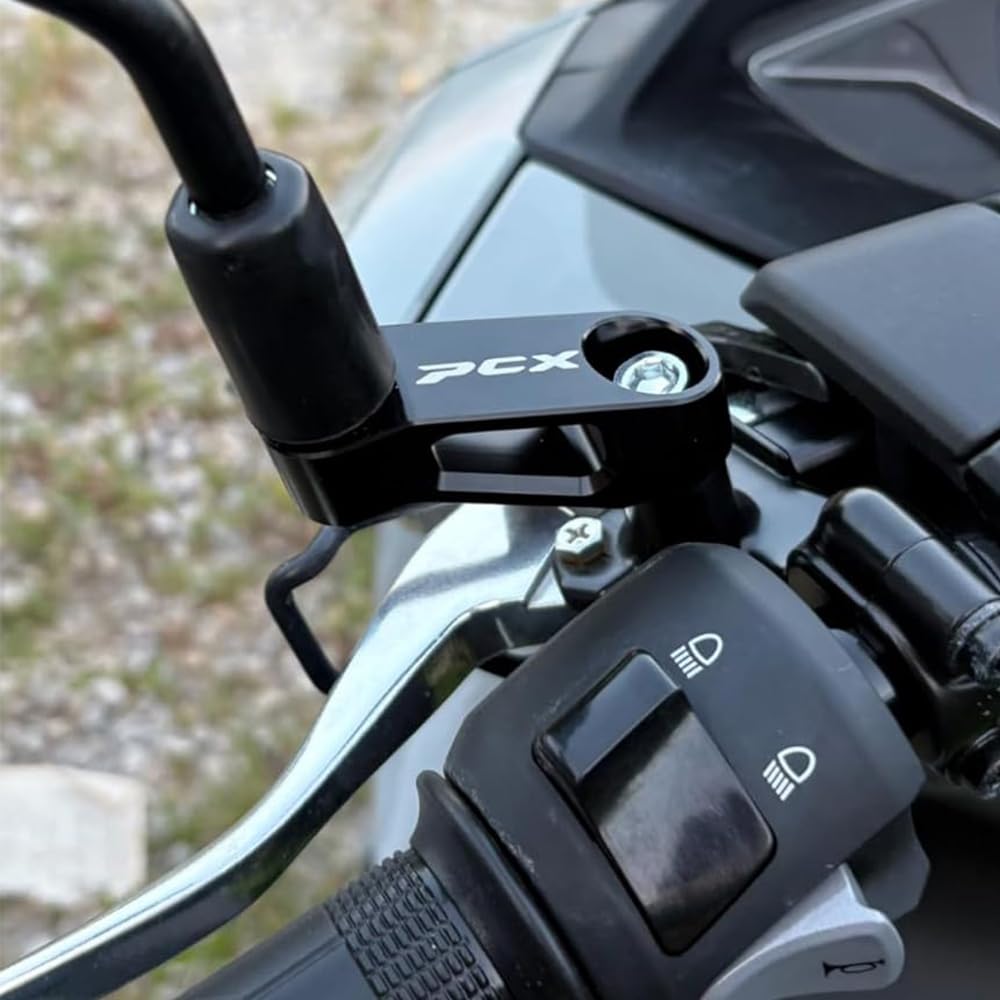 Modeer Pour PCX 125 150 160 Élévateurs de rétroviseur de moto chaque année pcx125 pcx150 pcx160 Accessoires (Gris)