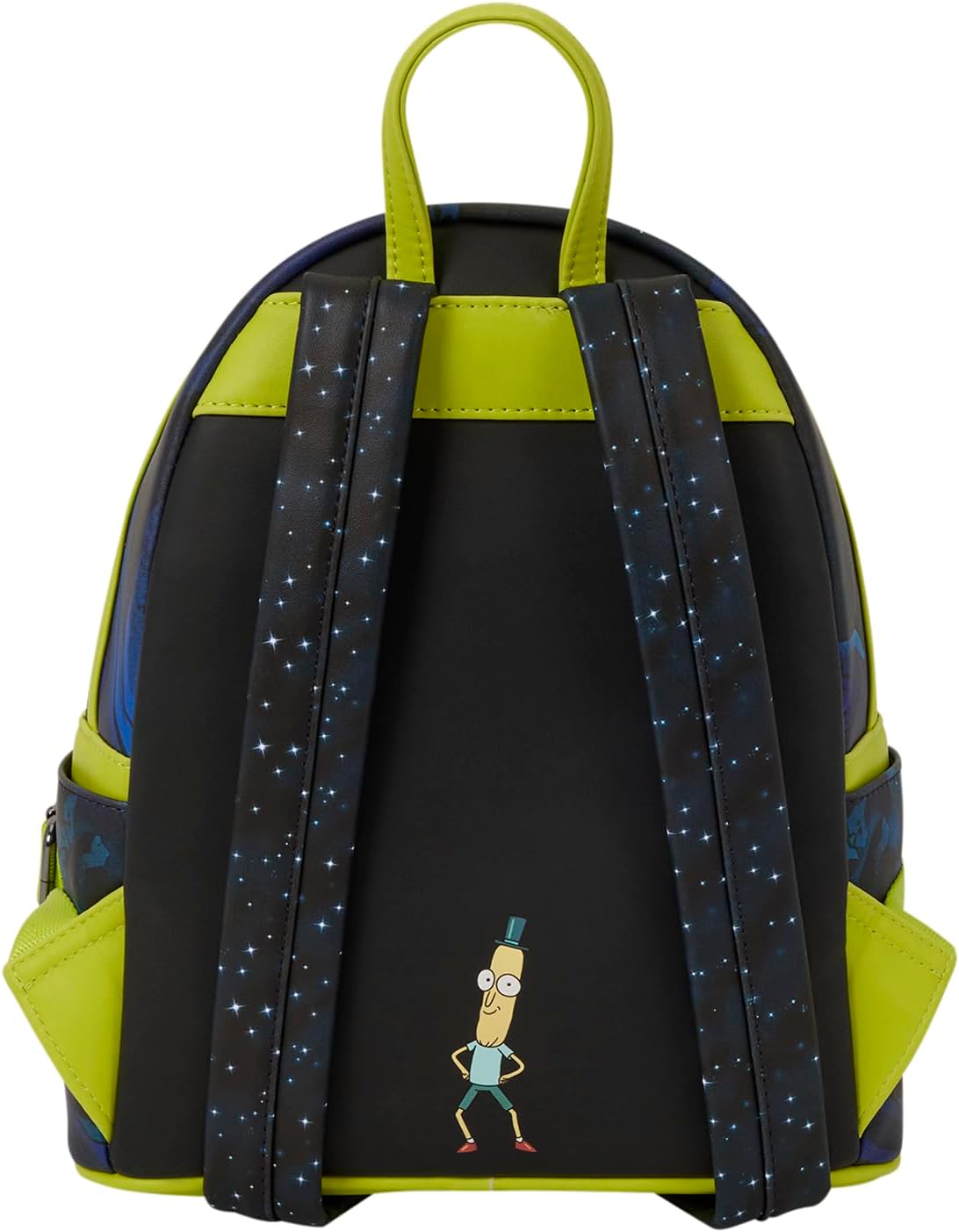 Loungefly Cartoon Network: Rick and Morty - Space Cruiser - Mini Backpack with Zipper Charm - Glow-in-the-Dark - Collectible Bags