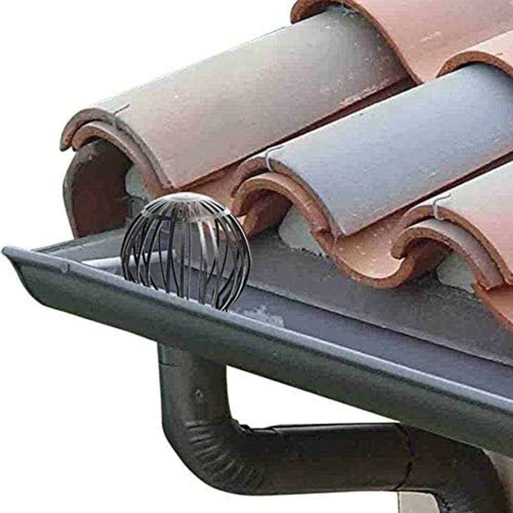 OrionMart Gutter Guard Drain Covers Outdoor 2pcs Downpipe Plastic