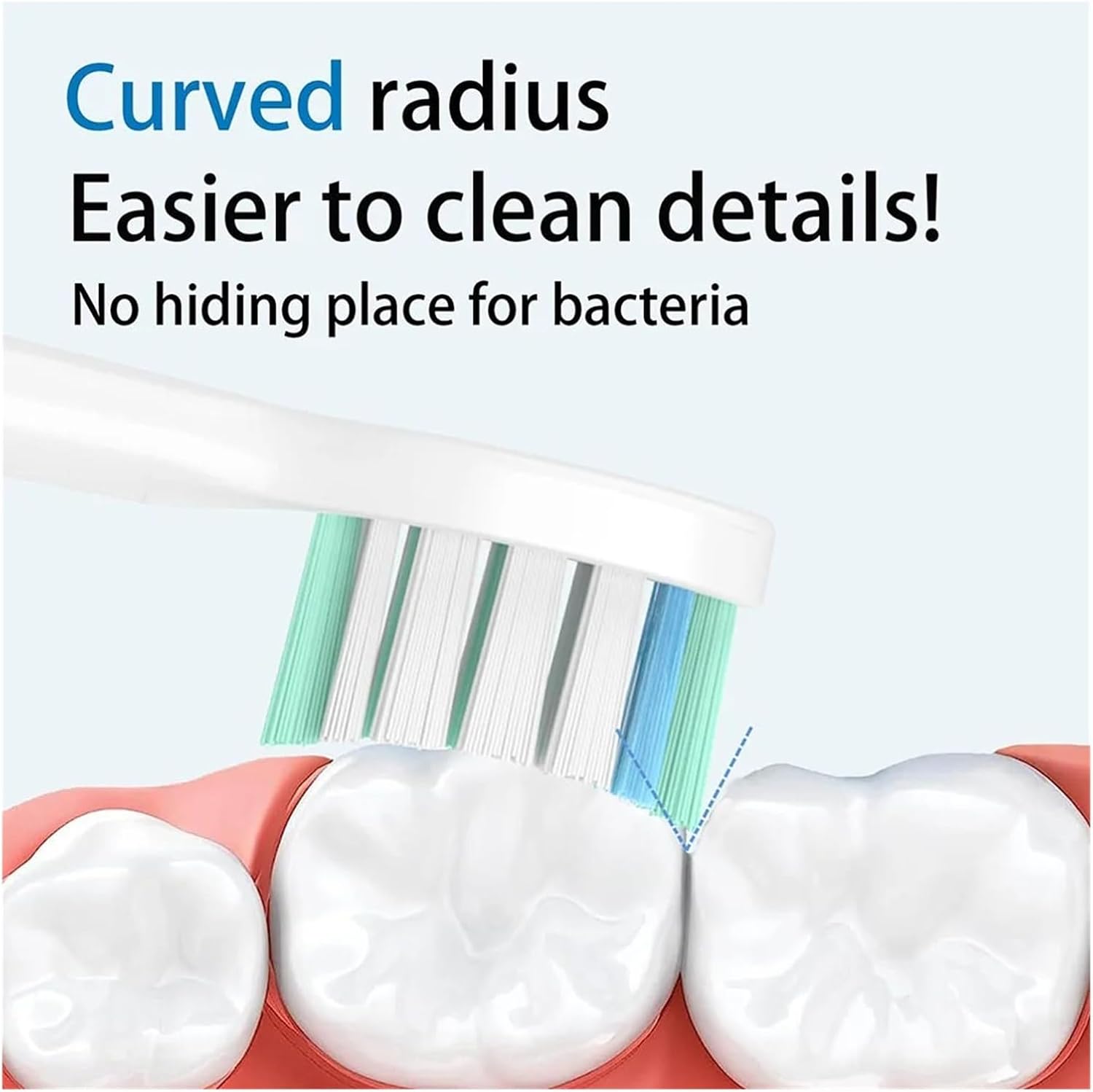 Replacement Toothbrush Heads Compatible for Philips Sonicare Compatible ProtectiveClean 5100 6100 DiamondClean Electric Tooth Brush Head(3color-2A-16pcs)