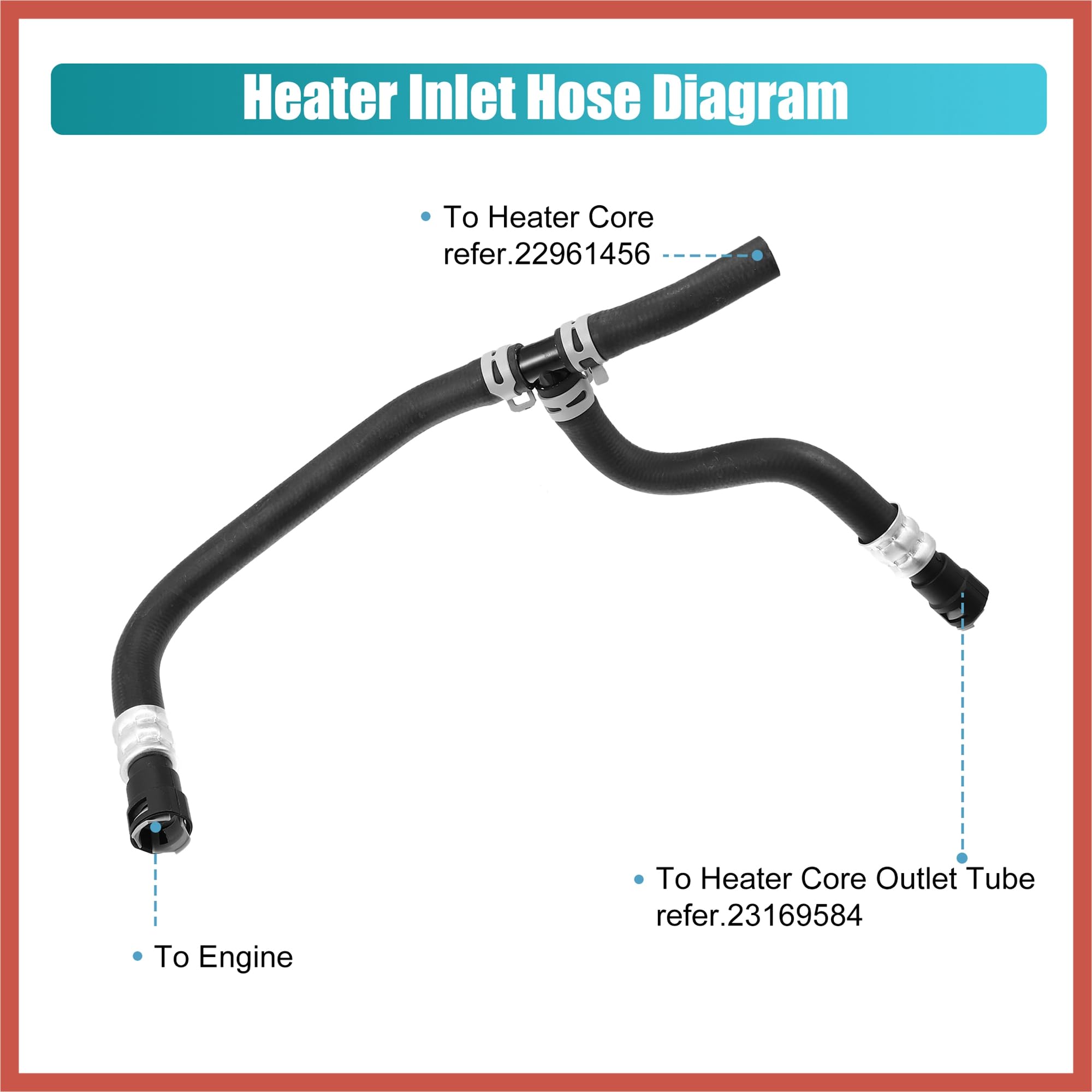 Fuel Filler & Vent Hose Kit For Jeep Wrangler YJ 87-95 – Includes Clamps, Fits 20-Gallon Tank - View #6