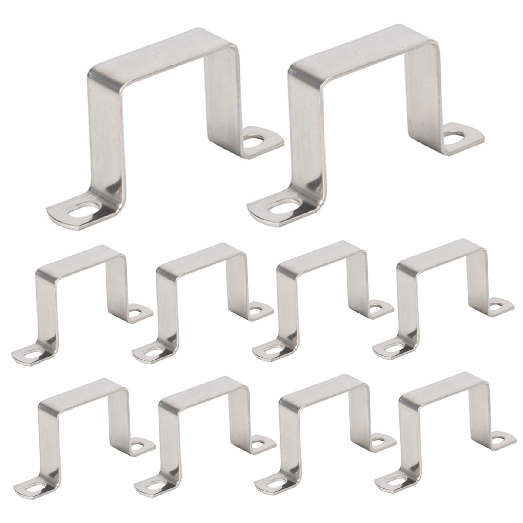 10Pcs Fence Post Brackets Stainless Steel Fence Panel Clips Anti Rattle & Anti Corrosion Suitable for Concrete or Wooden Posts Personal Tools