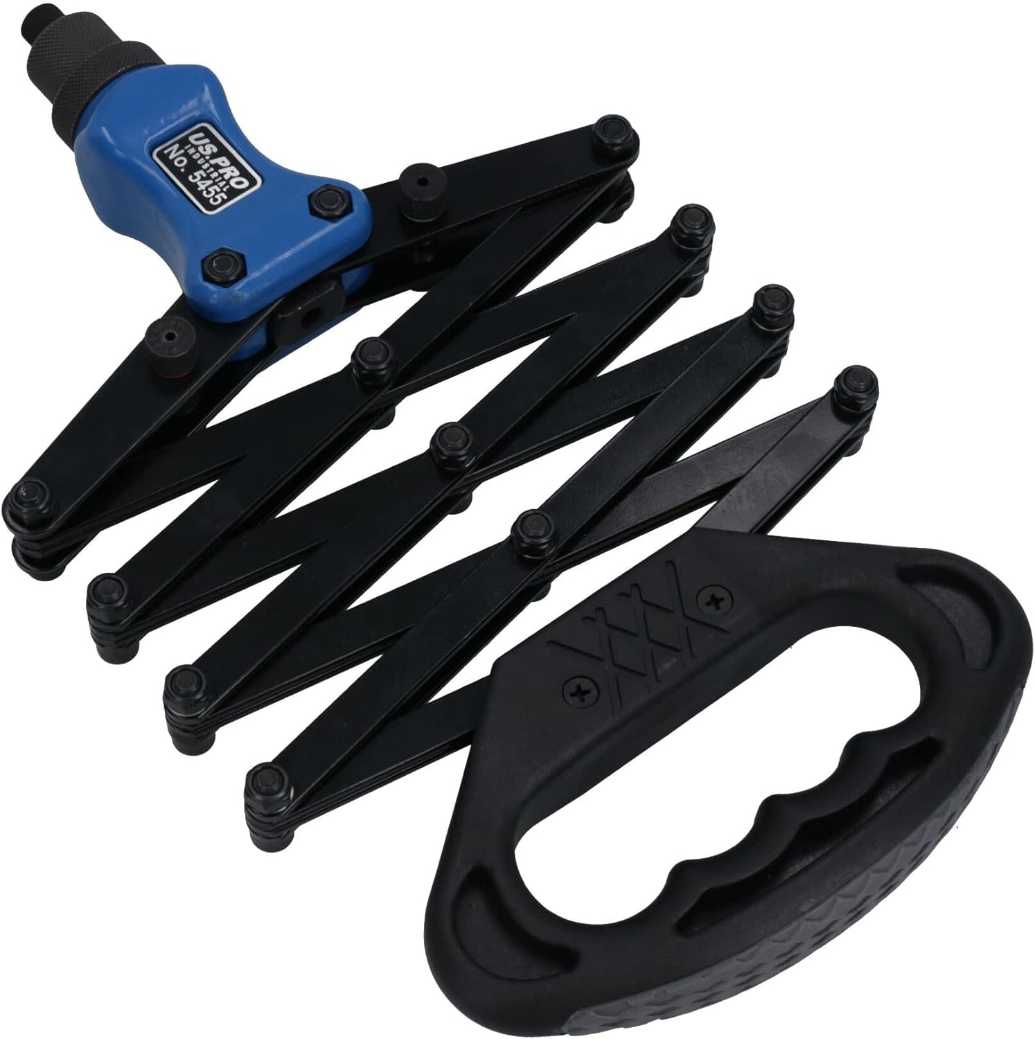 Lazy Tongue Hand Riveter Rivet Gun Pop Pot Riveting 2.4mm – 6.4mm 5 Nozzles