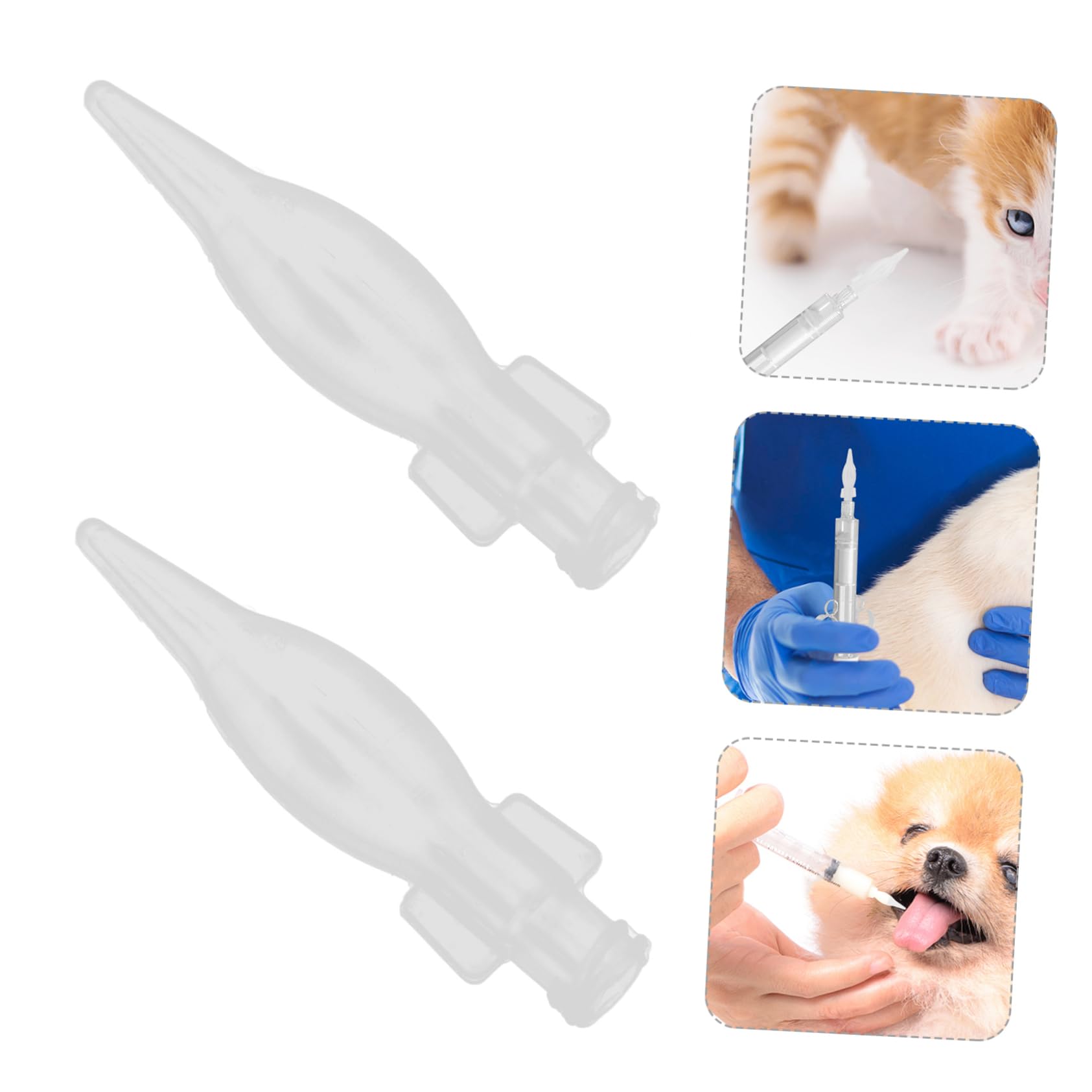 GRIRIW 20pcs Kitten Feeding Nipples Cat Dog Nursing Bottle Pacifiers for Bottle Silicone Nipples