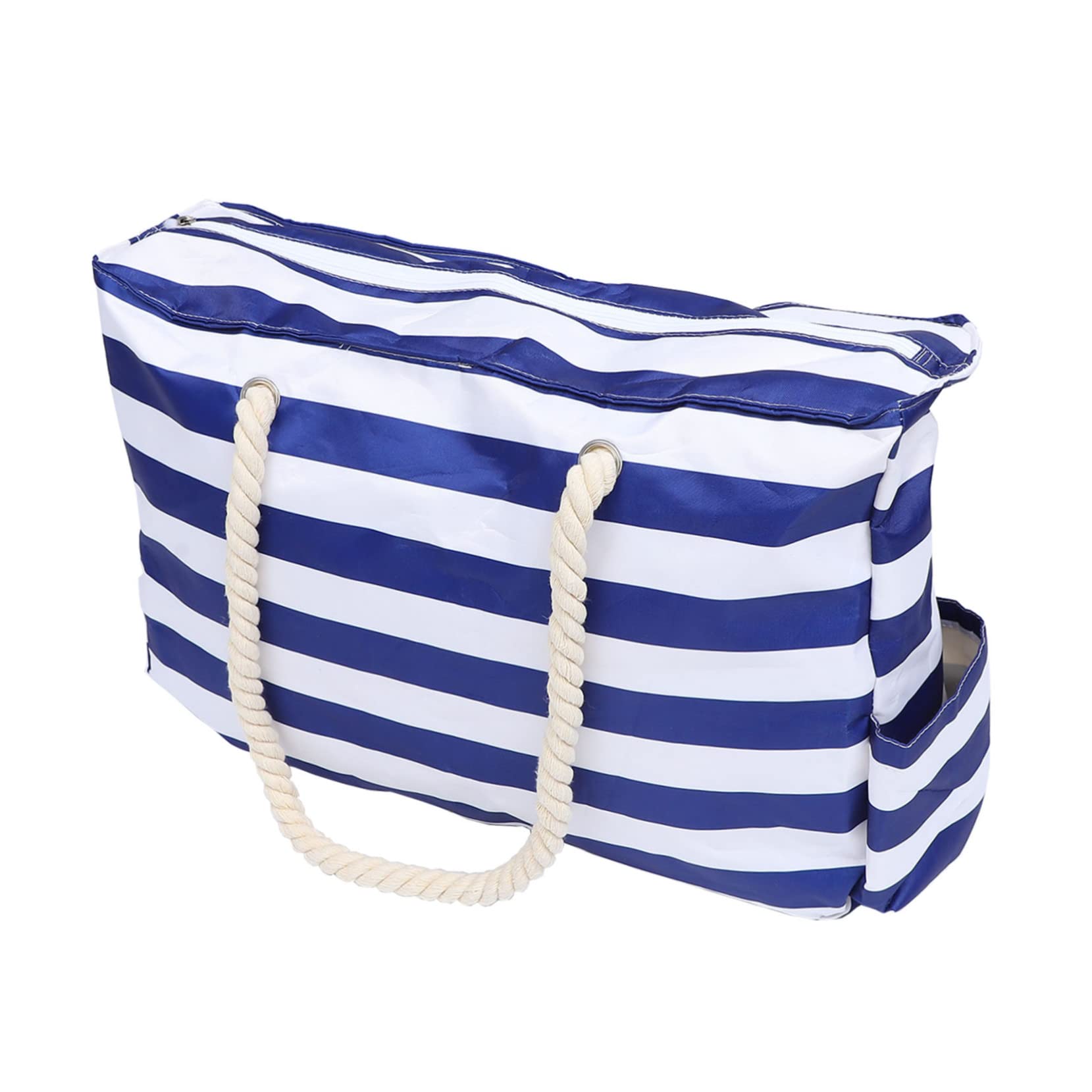 ibasenice Sac de Plage Imperméable Grand Sac Toile Pochette pour Activités de Plein Air à Main Extérieur avec Porte-clés Intégré et Poches Extérieures