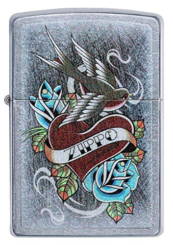 Zippo Vintage Tattoo Street Chrome Encendedor miniatura 2
