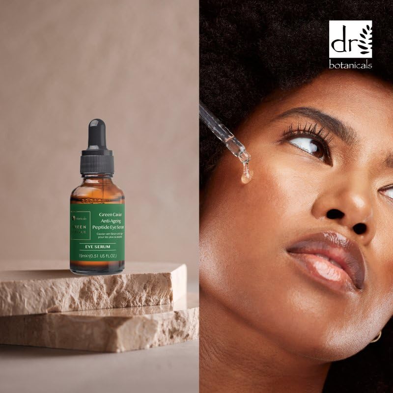 Dr Botanicals Green Caviar Anti-Ageing Peptide Eye Serum 15ml, 15 ml (Pack of 1) - Image 2