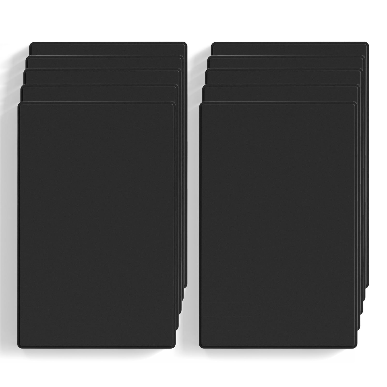 Plaque de sortie vierge ELEGRP pour harmoniser le design de votre salon contemporain noir mat