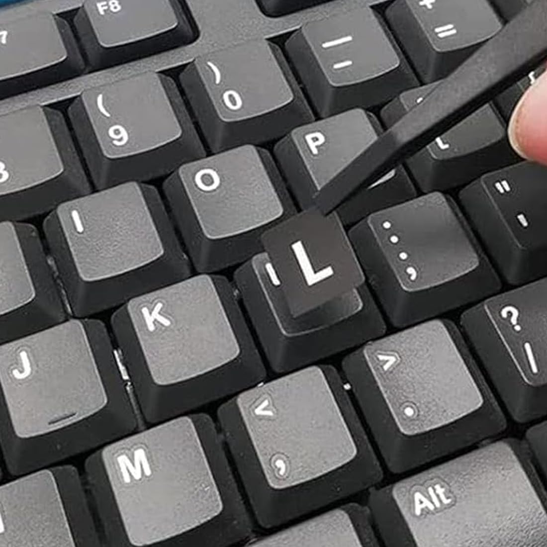 4 pcs Pegatinas para Teclado Español de Repuesto Adecuadas para Cualquier Teclado Estándar de Computadora Portátil