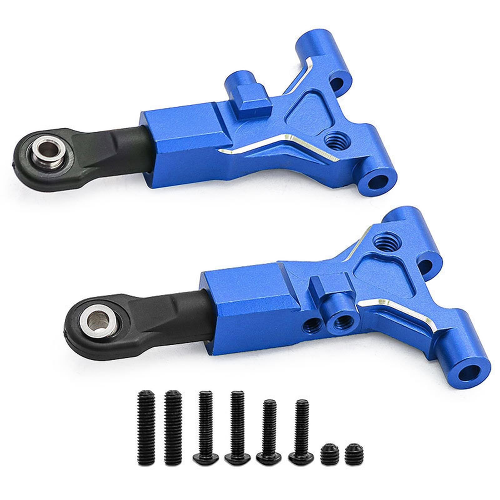 Kalttoy Blue Simulated Car Metal Suspension Upgrades For 1/10 Remote Car For Truck Model Control Arms Upgrades Front Lower Arms Stable Control