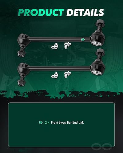 Miniatura 3 de SCITOO 2pcs Suspension Kit Front Sway Bar Links - Naturally Aspirated - 9.86 Inch Center to Center Kit 05-10 for Chevy Cobalt 06-11 for Chevy HHR