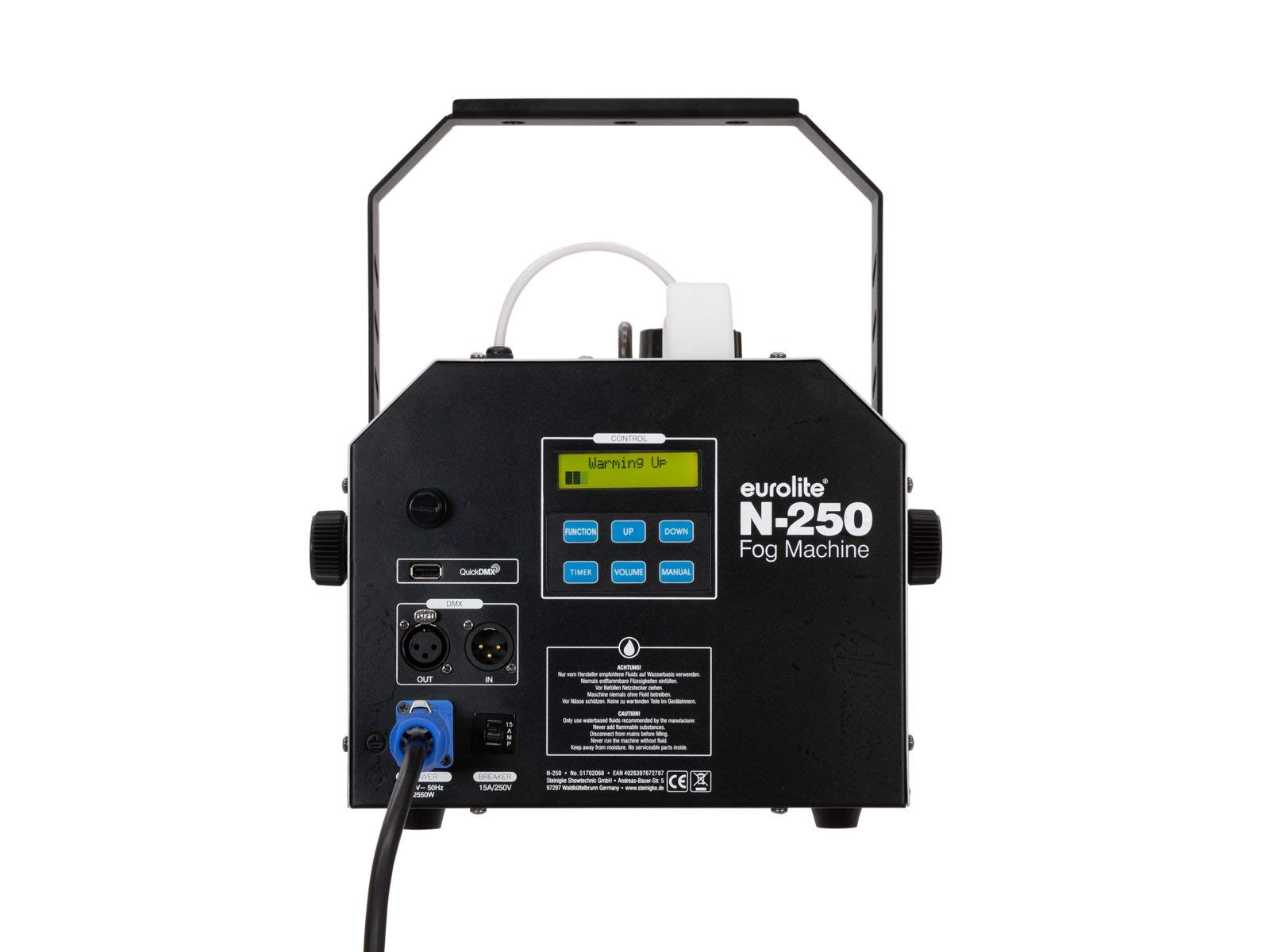 EUROLITE N-250 Nebelmaschine | 2500 Watt starke Nebelmaschine mit DMX, Timer und QuickDMX-Buchse