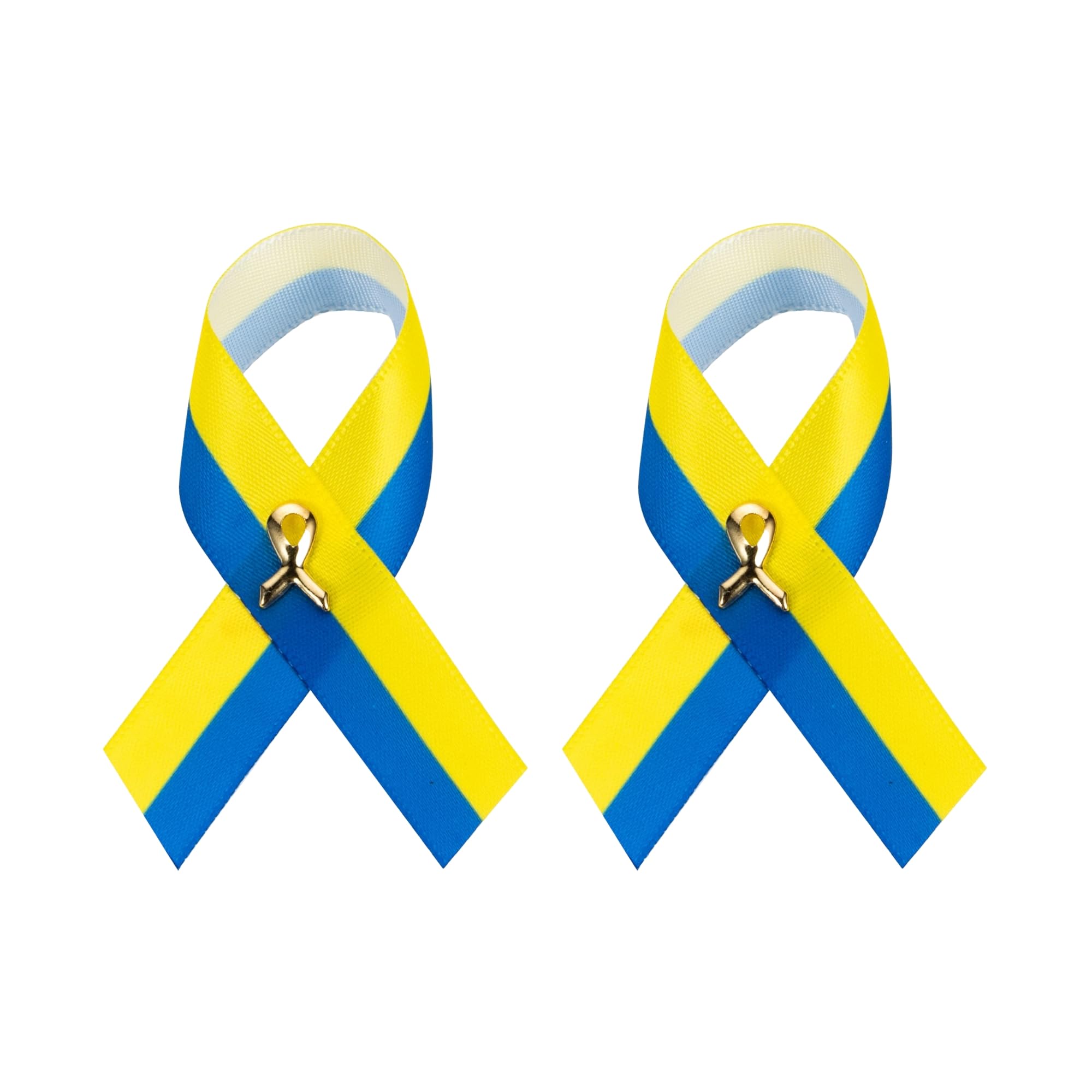1/2/5/10/25/50/100pcs Satin Awareness Ribbon Pins (Pick your color), for Cancer &amp; Disease Awareness, Bulk Quantities for Fundraising, Events, Gift Giving