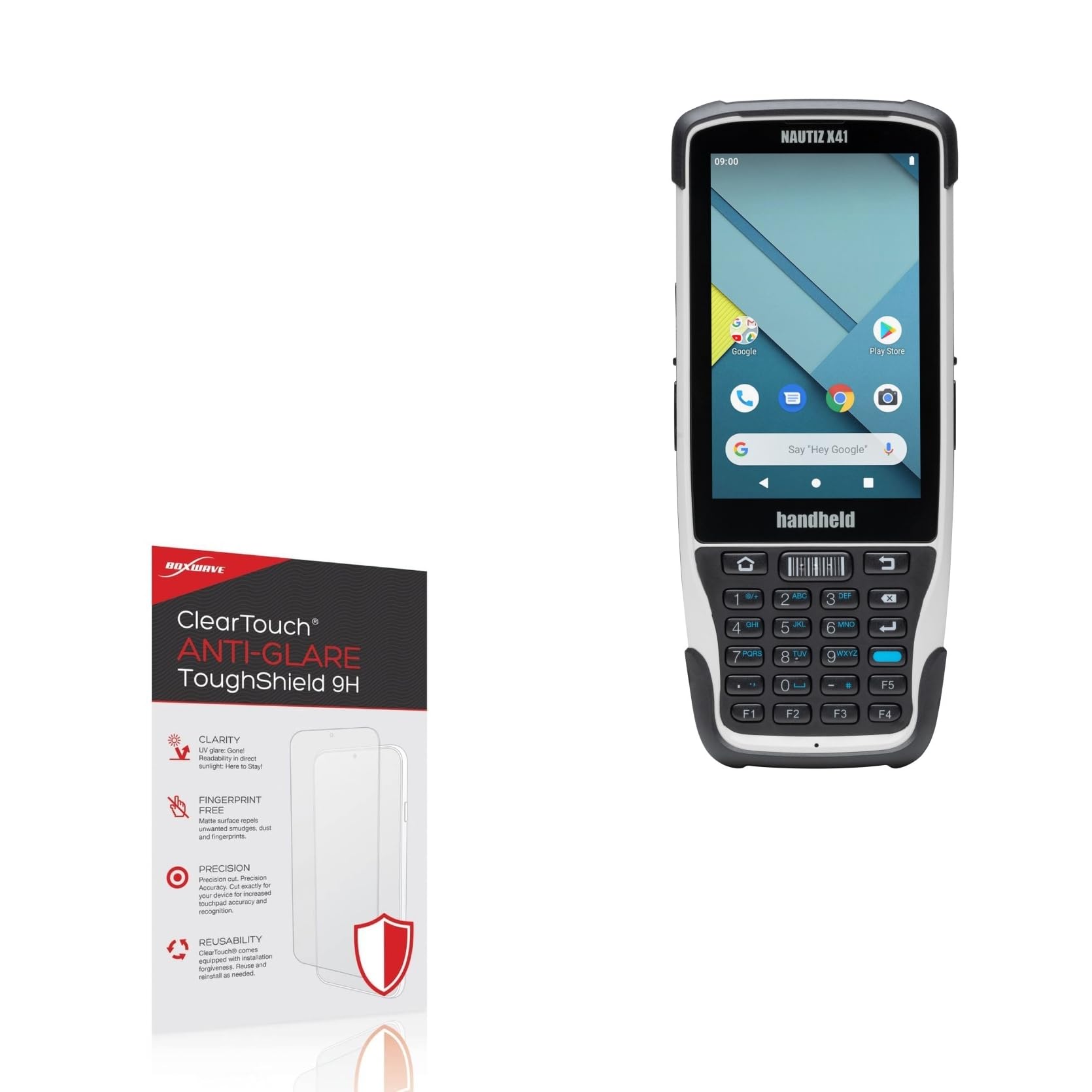 BoxWave Screen Protector Compatible With Handheld NAUTIZ X41 - ClearTouch Anti-Glare ToughShield 9H (2-Pack), Anti-Glare 9H Tough Flexible Film Screen Protector