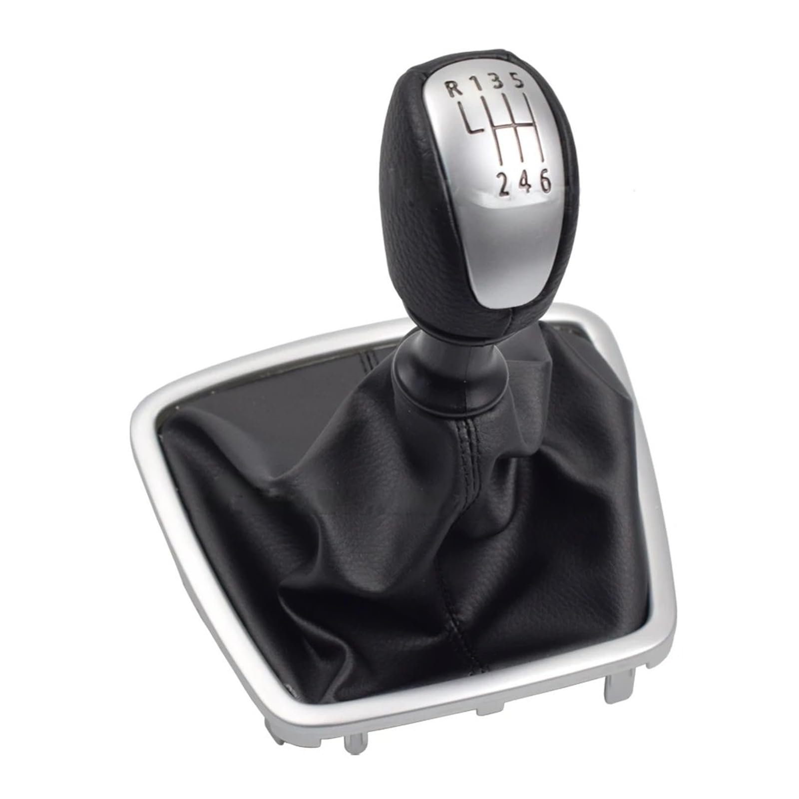 DBMSWZJQFG Performance Shift Knob for Laguna Mk3 2007-2015 Black/Silver