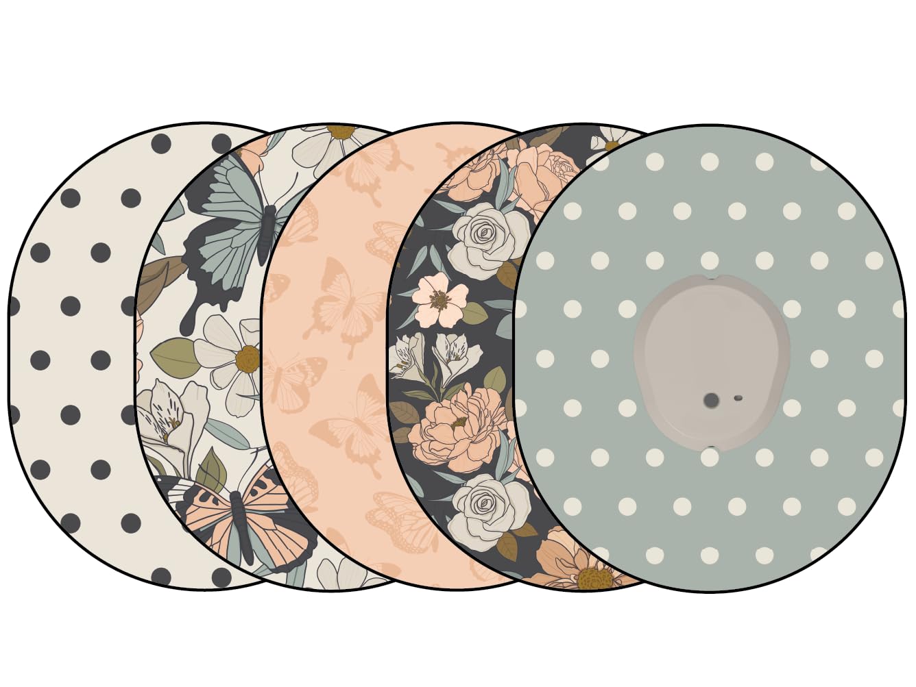 Glucomart Adhesive Patches for Dexcom G7 (5 Count) – Maximum Strength CGM Patches, Waterproof & Sweatproof, 10-Day+ Overpatch, Hypoallergenic Overlay