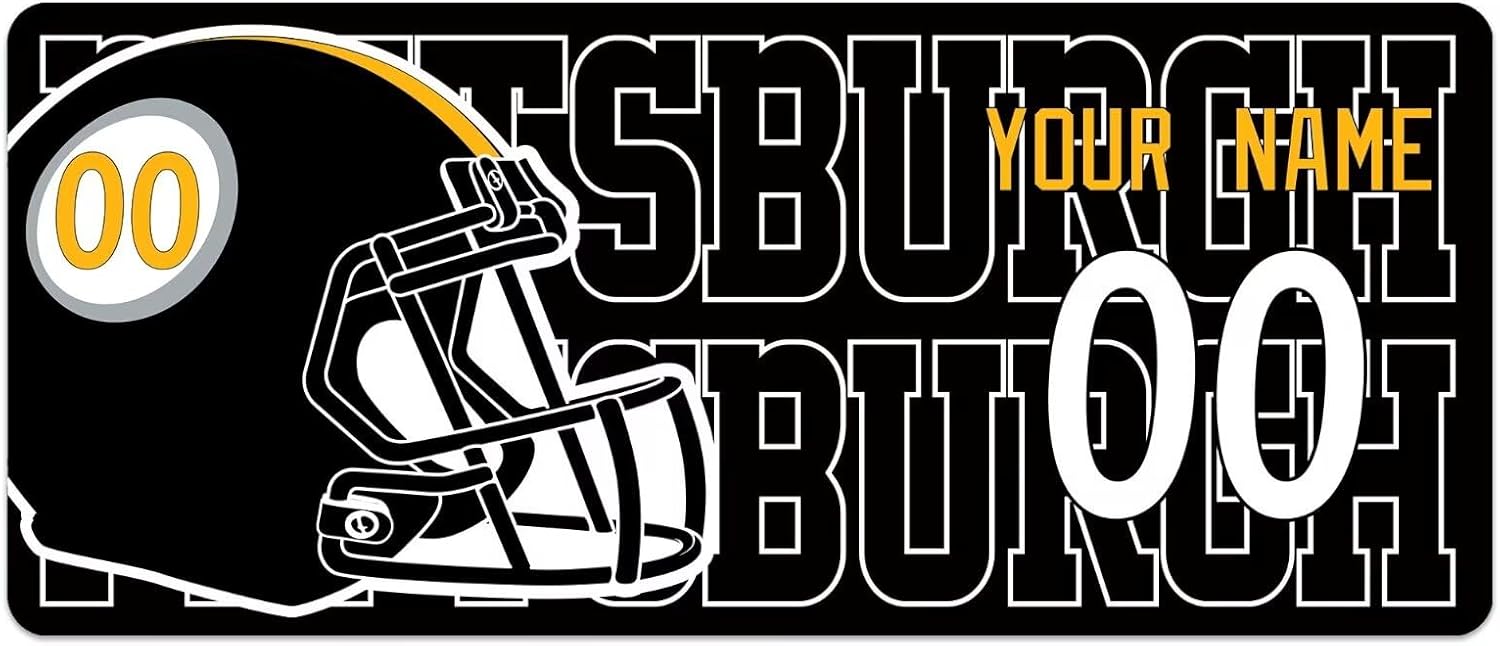 ANTKING Pittsburgh Mouse Pad for Men Women Youth Gifts Custom Name and Number Desk Pad - Image 2