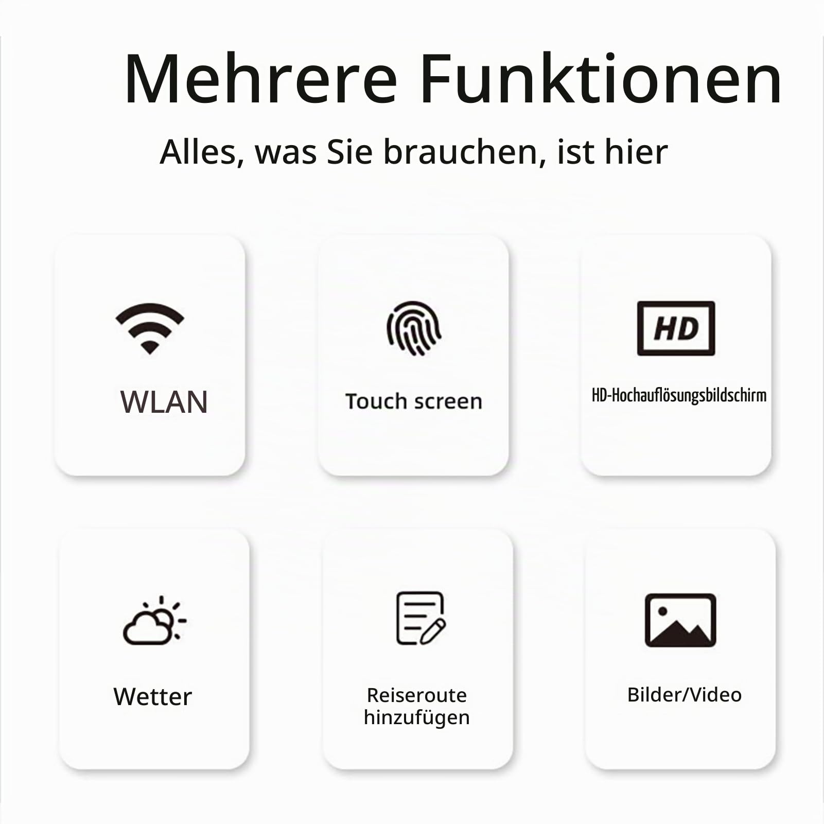 Elprico 15,6 Zoll Digitaler Kalender, Elektronischer Wandkalender mit Touchscreen, Digitaler Fotorahmen für Familienpläne und Fotos (reines Weiß)