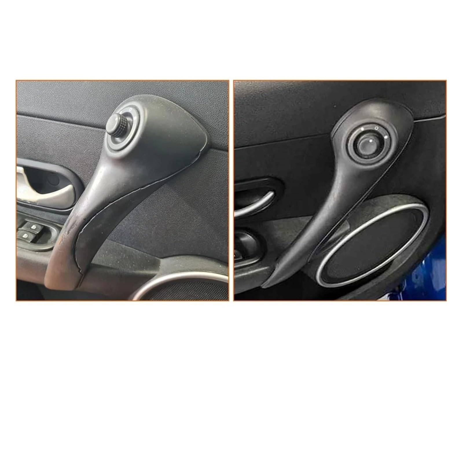 Poignée Porte Intérieure Voiture Pour CLIO 3 MK3 2005–2009 Ensemble Poignée Traction Porte Avant Voiture LHD RHD Remplacement 8200815900(RHD 5PCS Set)