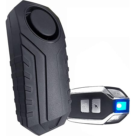 Amazon バイク 防犯アラーム 自転車 防犯ブザー 超軽量 音量調整可能 大音量 リモートコン付き 警告音切替可 車 バイク 車 バイク