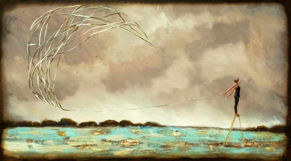 CANVAS-FRAMED-Coming-to-Fruition-Figurative-wall-decore-framed-Horizontal-size_55_X_101cm