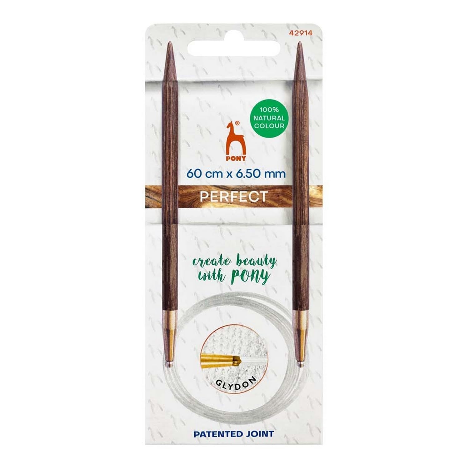 Pony Perfect Circular Knitting Needles - Wood 60cm 6.5mm - 1pc
