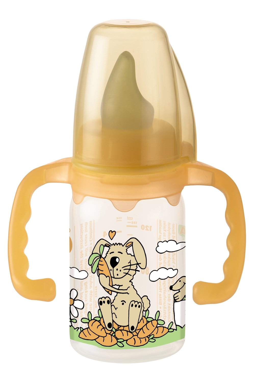 Nip Family Orange Bunny Silicone Training Bottle 125 ml-350229