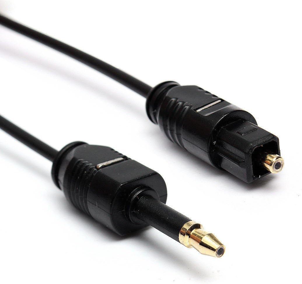 Toslink Male to Mini Plug 3.5mm Male Digital Optical SPDIF Audio Cable - 3.3Feet (1M)