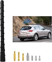 GODPEE 7 Inch Spiral Rubber Car Antenna Mast - Waterproof FM/AM Replacement for Trucks SUVs Off-Road Vehicles