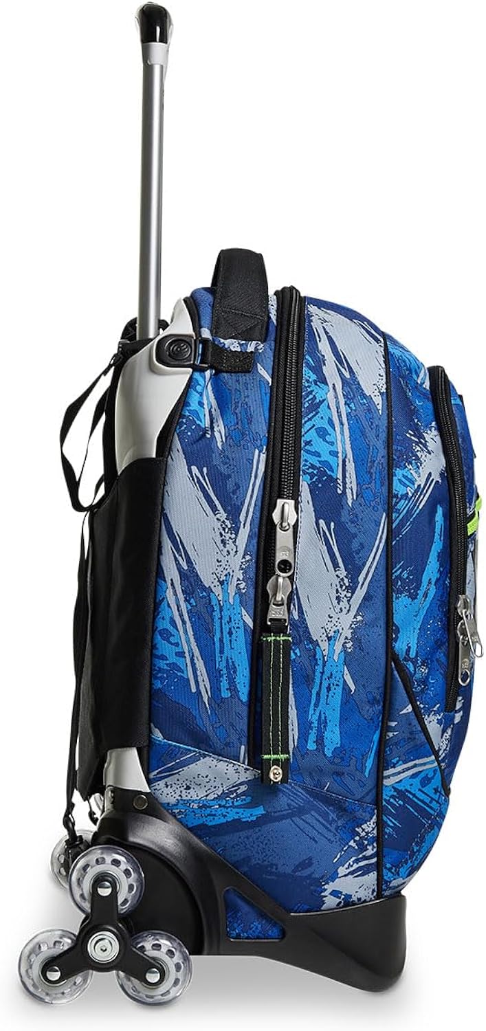 Trolley Scuola Seven Jack 3 Ruote - Crafter Boy Bambino - Zaino Sganciabile - Doppio Uso Trolley Scuola Seven Jack 3 Ruote - Crafter Boy Bambino - Zaino Sganciabile - Doppio Uso