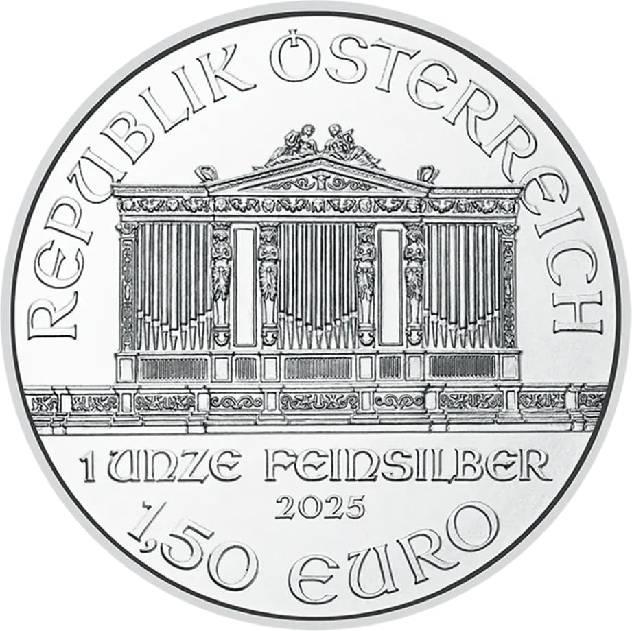 Wiener Philharmoniker 2025 Silbermünze 1 Unze Feinsilber