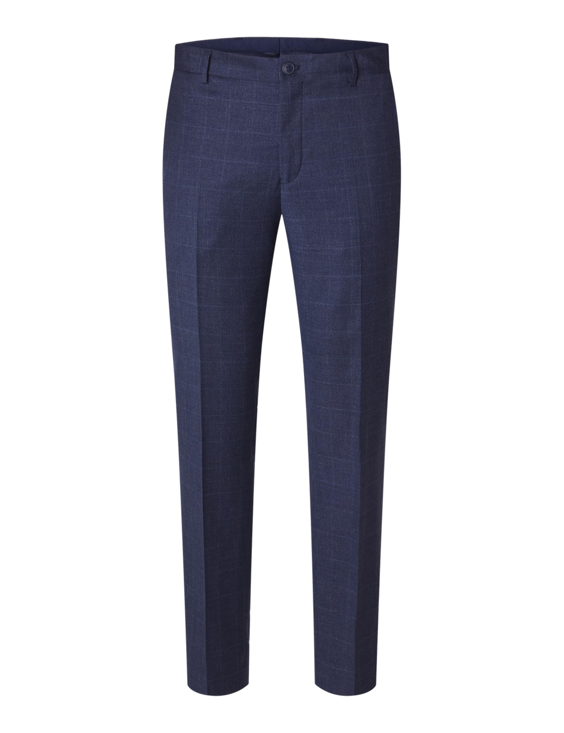 SELECTED HOMME Slhslim-neil Dark Blue Check Trs Noos - Garnitur — spodnie Mężczyźni
