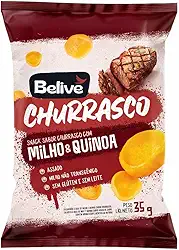 Salgadinho de Milho sabor Churrasco Sem Glúten Sem Leite Belive 35g