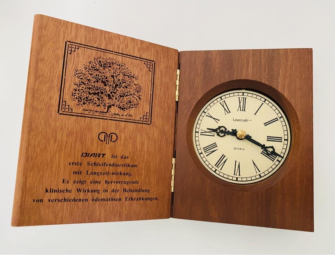 Lasercraft 本の形の置時計 昭和レトロ 【公式通販】