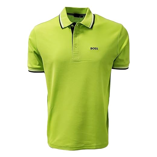 Hugo Boss Mens Paddy Moisture Manager Pro Edition Polo Shirt 50249000 (Large, Turquoise/Aqua)