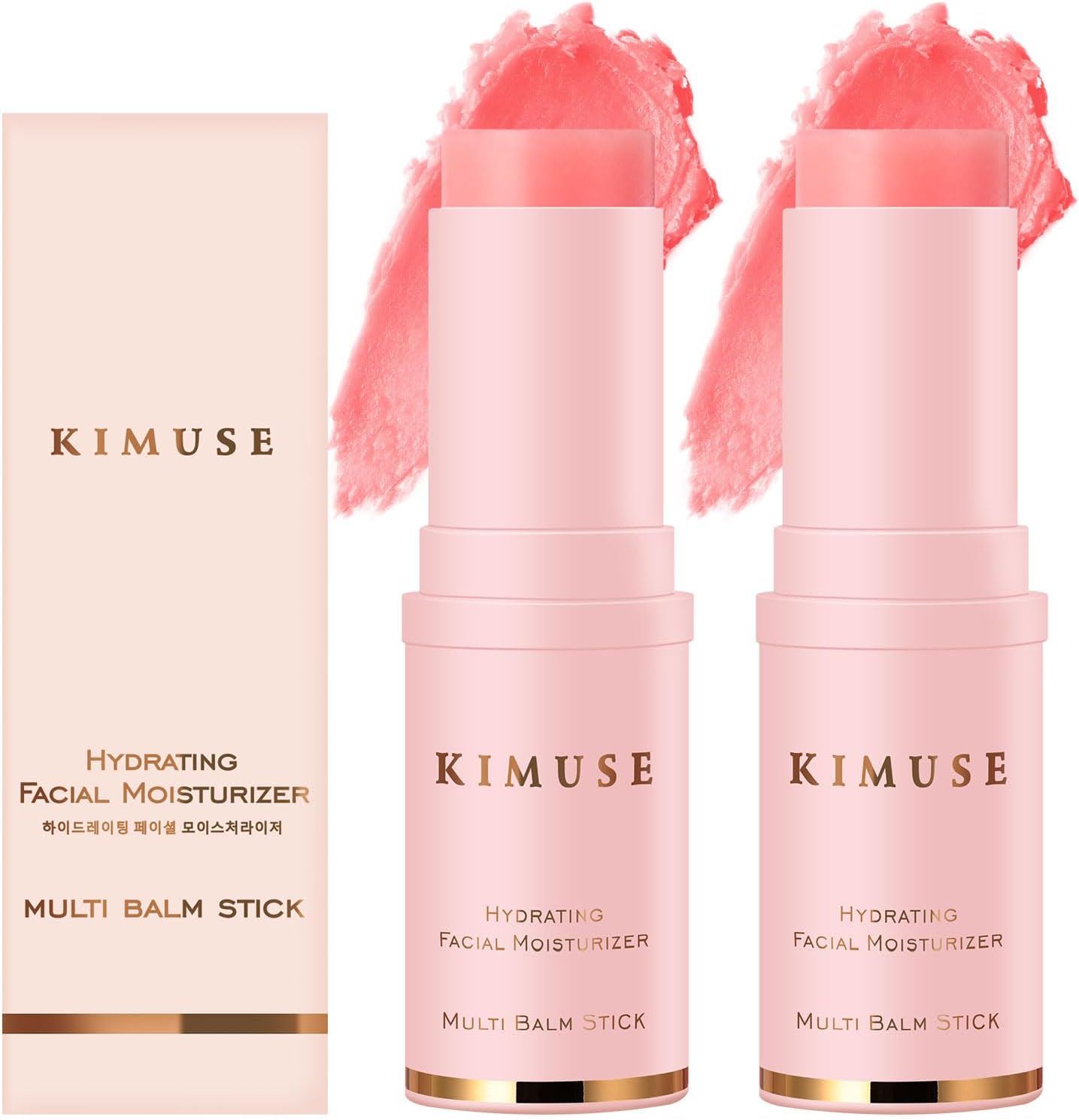KIMUSE Hydrating Multi Balm Stick, All-in-One Hydrating Lip Balm Eye Cream Neck Cream Make Up Base, Reduce Wrinkle & Moisturizing Moisturizer For Face Skin Care
