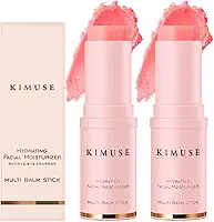 KIMUSE Bastão hidratante multibálsamo, protetor labial hidratante multifuncional para os olhos, creme para o pescoço, base de maquiagem, reduz rugas e hidratante para cuidados com a pele do rosto