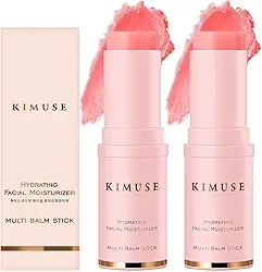 KIMUSE Bastão hidratante multibálsamo, protetor labial hidratante multifuncional para os olhos, creme para o pescoço, base de maquiagem, reduz rugas e hidratante para cuidados com a pele do rosto