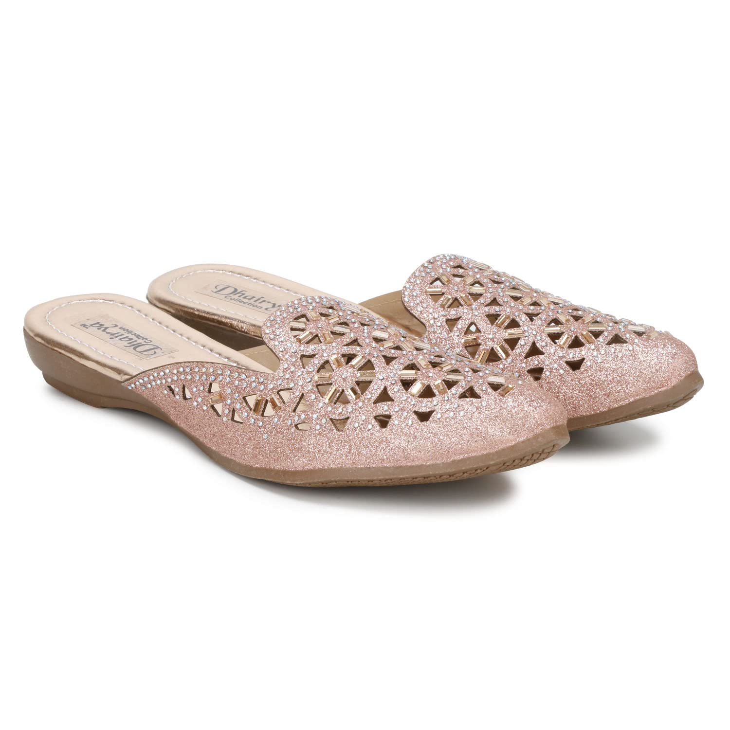 Dhairya Collection Ladies Latest Ethnic Bellies for Women (Pink, Numeric_6) (B0C1RZRG87) Amazon Price History, Amazon Price Tracker