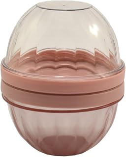 KONZEPT Juego de 2 vasos de cereales de 400 ml, de plástico, para yogur, cereales o ensaladera para llevar, colores rosa, ideal para el trabajo, pícnic