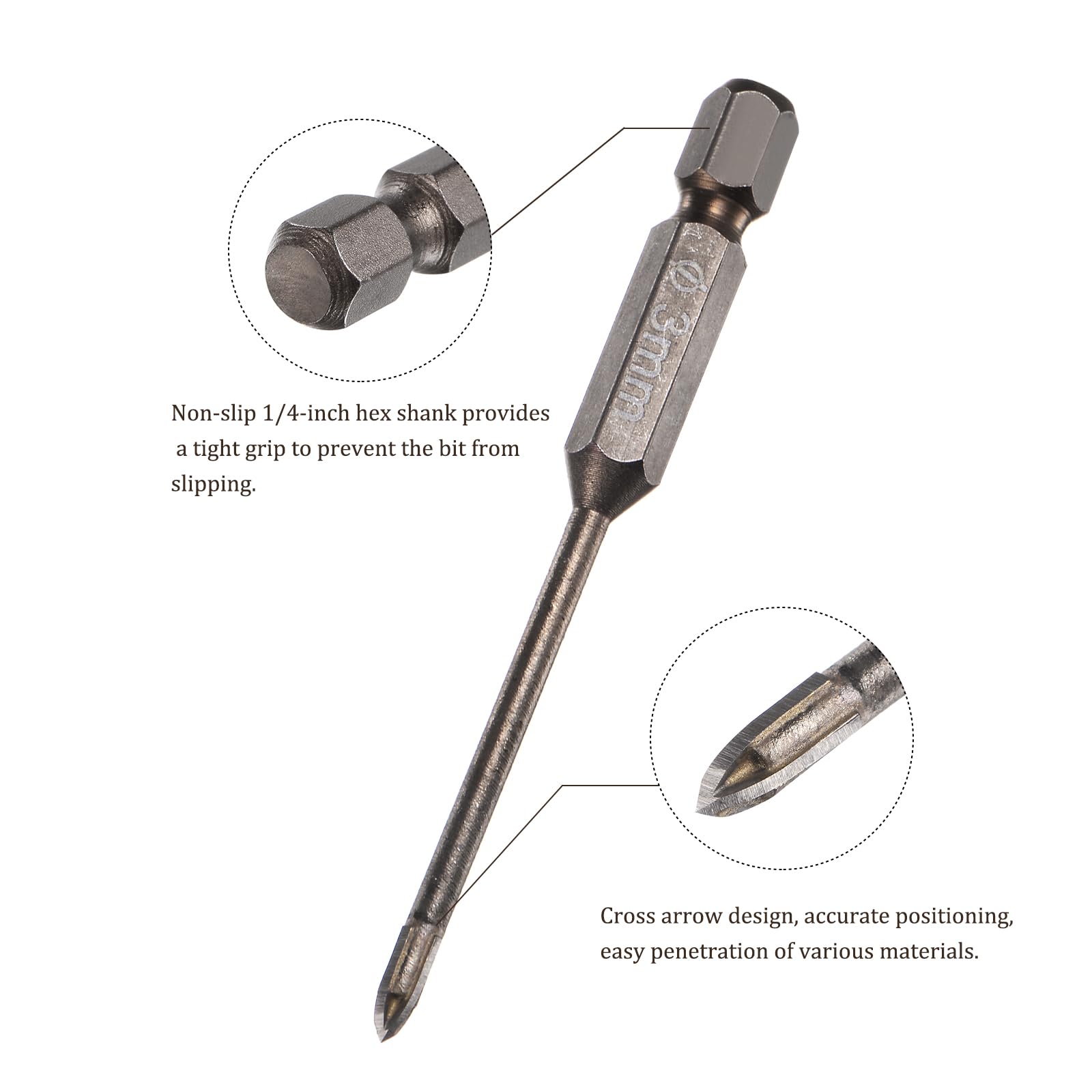 Kozelo 5pcs Titanium Masonry Drill Bit - Image 2