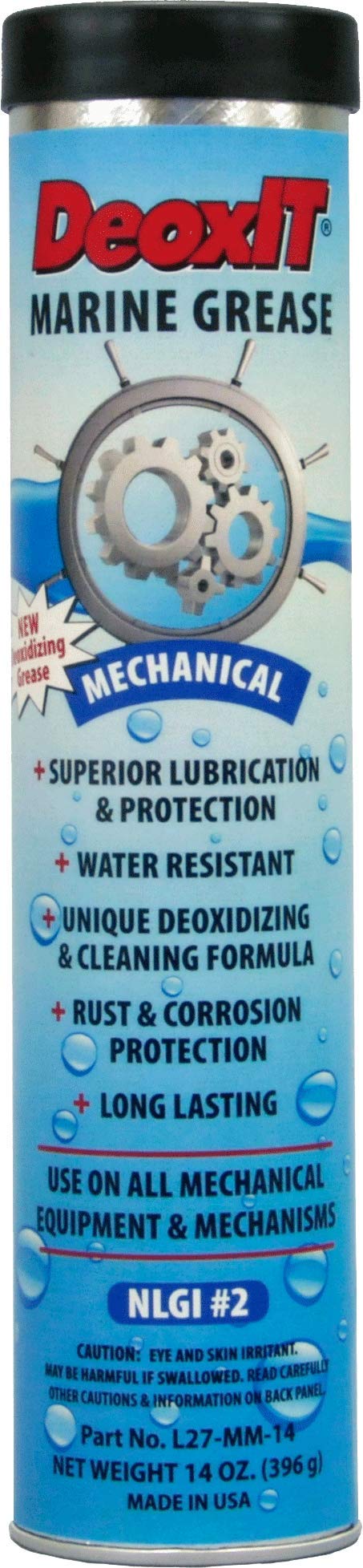 Caig Laboratories, DeoxIT, L27-MM, Mechanical Marine Grease, 396 Grams Grease Tube for Grease Gun