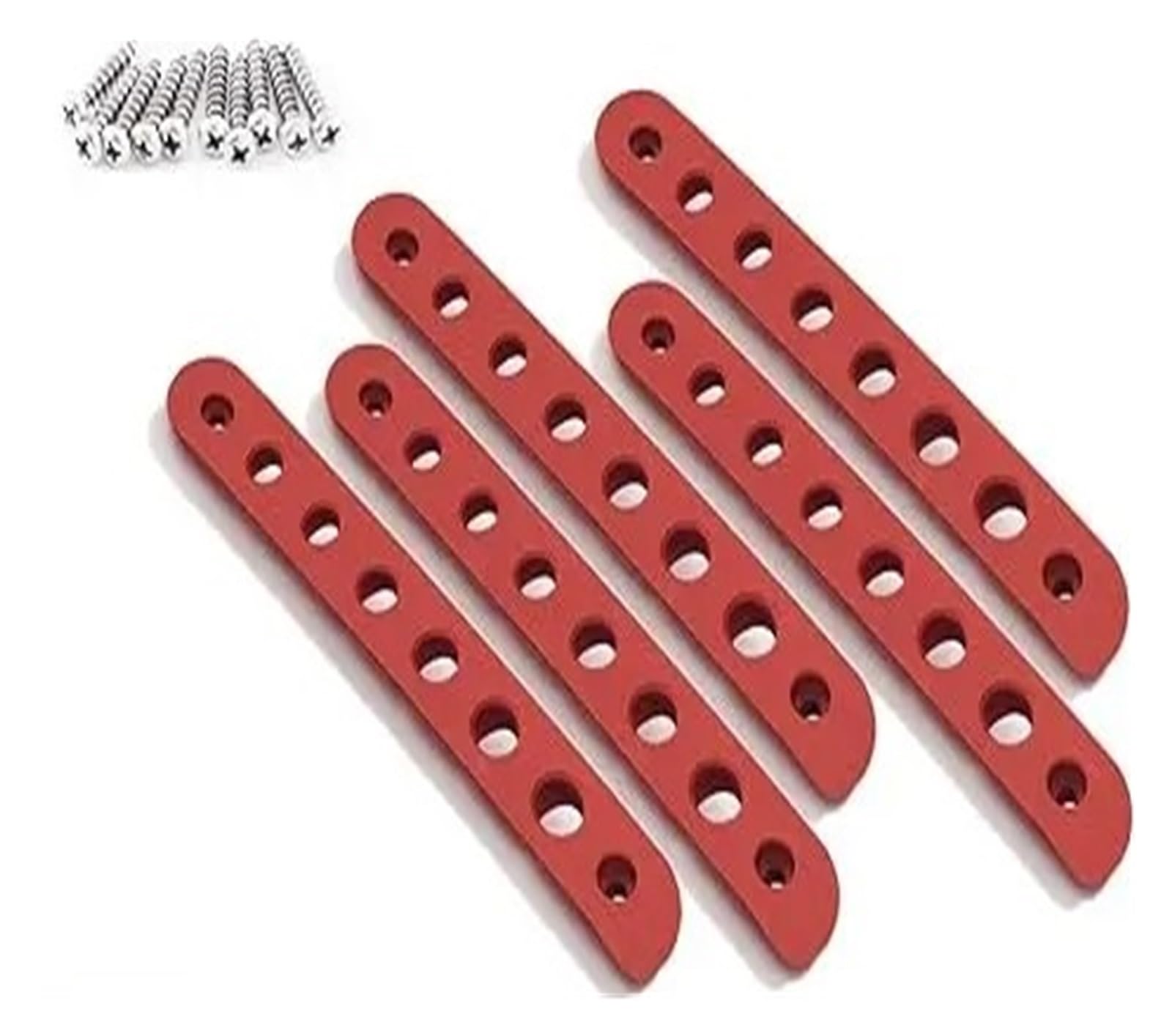 Hillar Red Door Outer Handle For Jeep For Wrangler Jk For Jku For Liberty For Sahara & Unlimited 2007-2018 Side Door Handle Inserts Cover Trim(Red)