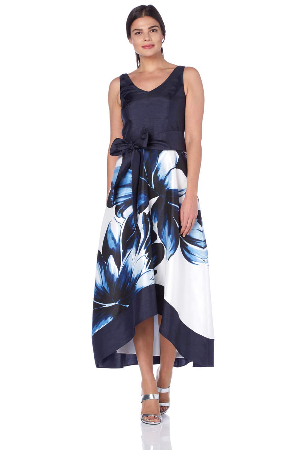 Roman Originals Womens Blue Floral Prom Maxi Dress Ladies Dresses |  Desertcart Fiji