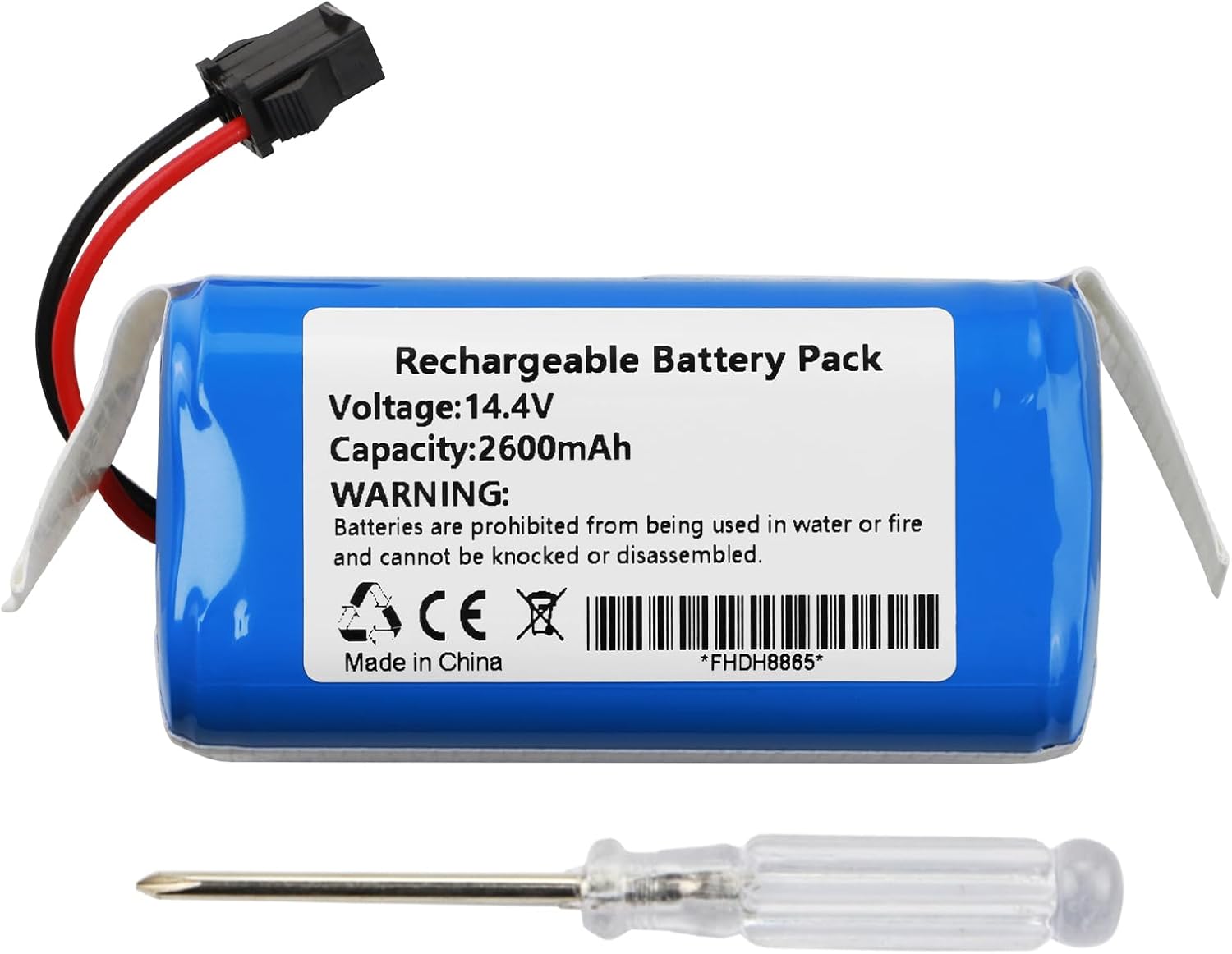 MULS 2600mAh Battery Replacement for Ultenic GW002-A2-4S1P, Concept BTX0197, VR3000 Robot Vacuum Cleaner with Tools 14.4V